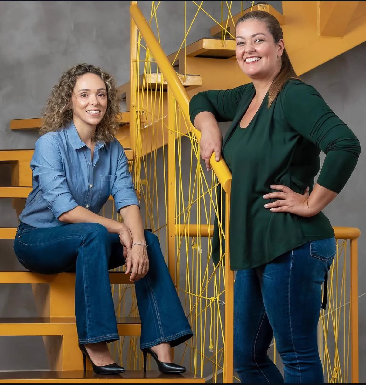 Adriana e Gisele, engenheiras responsáveis pela JPB Engenharia